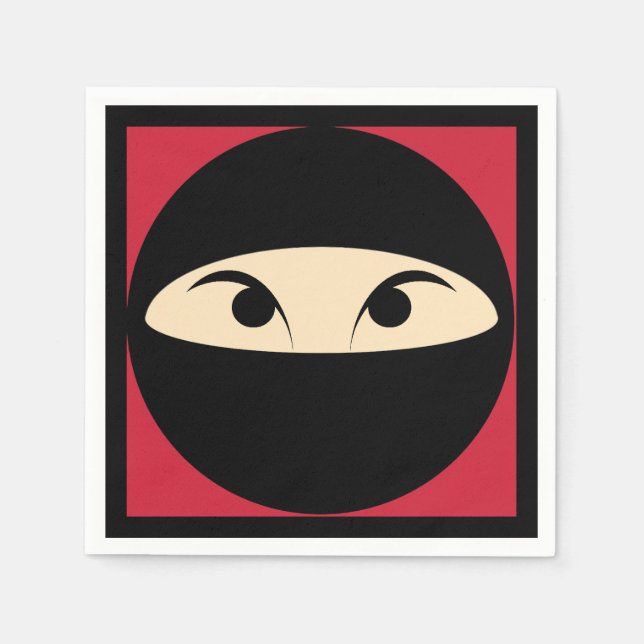 Ninja Face Napkin (Front)