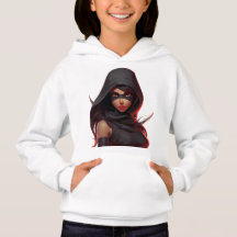 Ninja fille sweat - shirt à capuche d'énergie enfa
