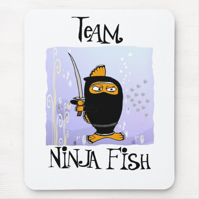 ninja fish mousepad (Front)