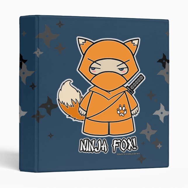Ninja Fox! With Shurikens Binder (Front/Spine)