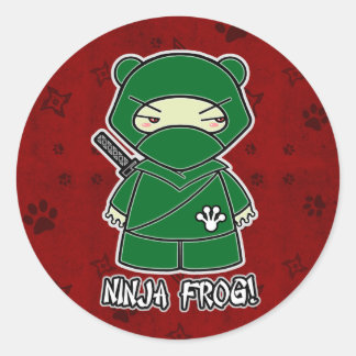 Ninja Frog! In Red Sticker