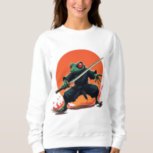 Ninja Frog Warrior – Samurai Katana Anime Fighter Sweatshirt