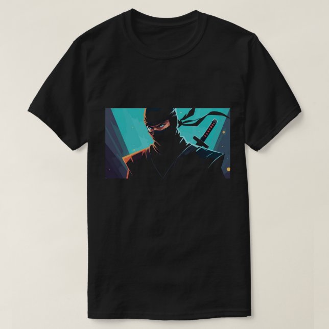 Ninja Front and Back T-Shirt (Design Front)