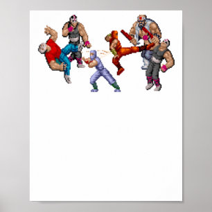 Ninja Gaiden Arcade Brawl Sticker  Poster
