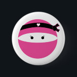 Ninja Girl 2 Inch Round Button<br><div class="desc">Stealth & Simple... just like Ninja.</div>