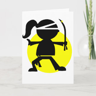 Ninja Girl Card