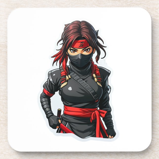 Ninja Girl Coaster (Front)
