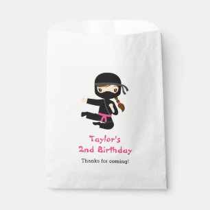 Ninja Girl Favour Bags Personalized Birthday Party