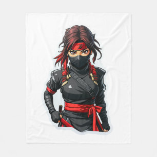 Ninja Girl Fleece Blanket