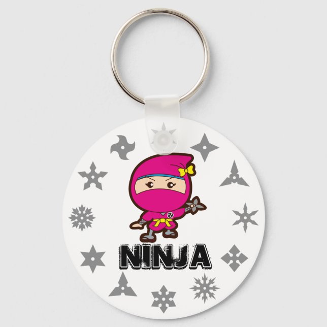 Ninja Girl Keychain (Front)
