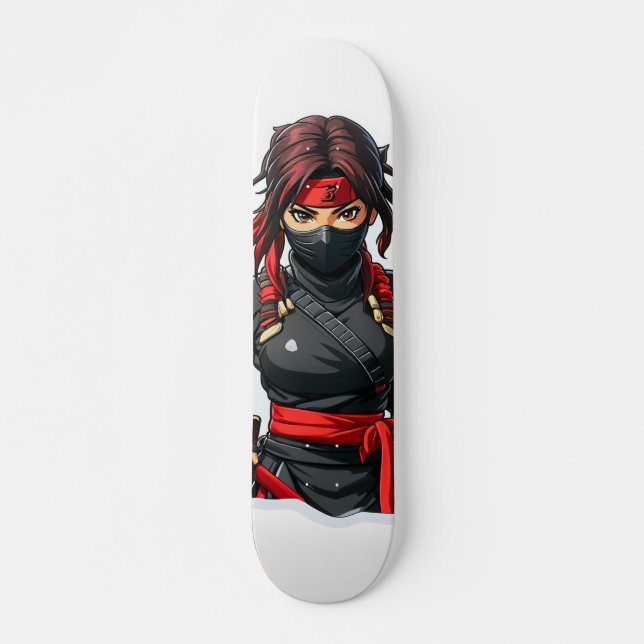 Ninja Girl Skateboard (Front)