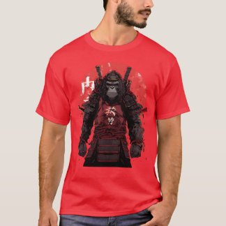 Ninja Gorilla Warrior Anime Samurai boy T-Shirt