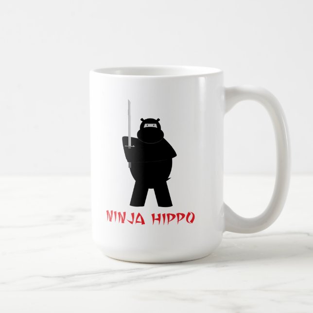 Ninja Hippo Coffee Mug (Right)
