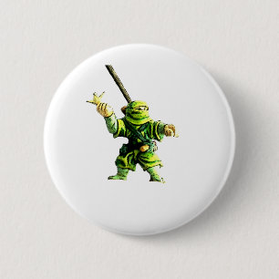 Ninja in Green 2 Inch Round Button