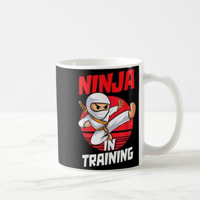 Ninja In Training Costume Party Warrior Boys Girls Coffee Mug (Right)