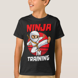 Ninja In Training Costume Party Warrior Boys Girls T-Shirt