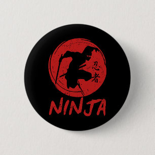 Ninja In Training Ninja Warrior Obstacle Course Ka 2 Inch Round Button