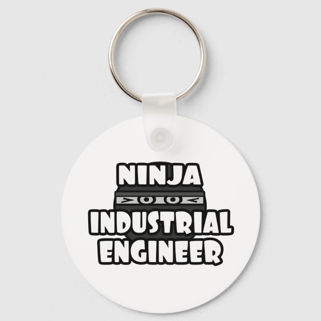 Ninja Industrial Engineer Keychain (Front)