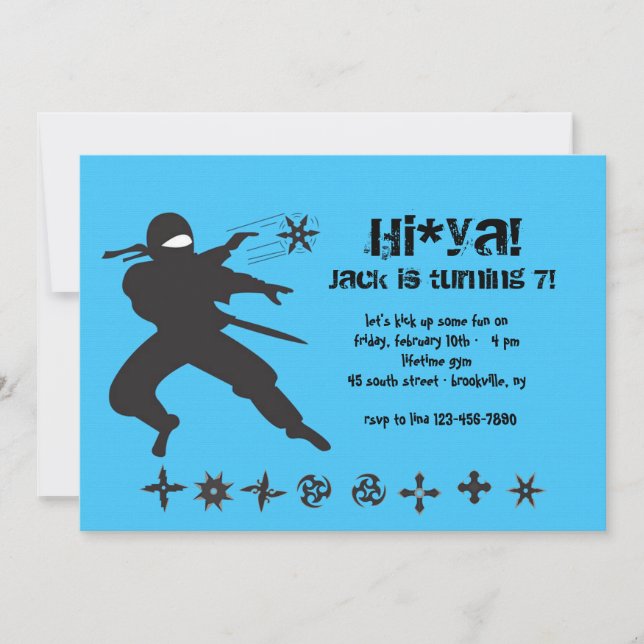 Ninja Invitation (Front)