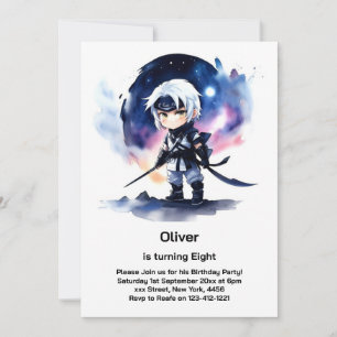 Ninja Invitation d'anniversaire