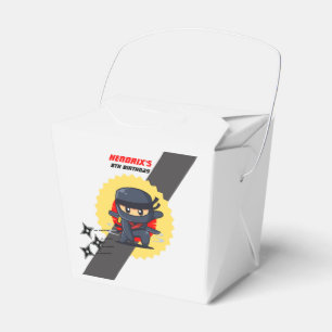 Ninja Karate Birthday Party Custom Favour Box