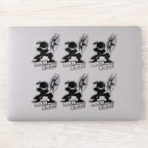 Ninja Kidz   8"x 8"- Glossy Transparent