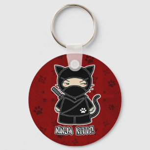 Ninja Kitty! In Red Keychain