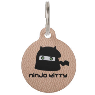 Ninja Kitty Pet ID Tag