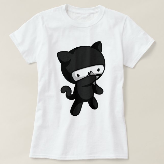 Ninja Kitty T-Shirt (Design Front)