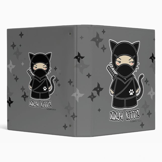 Ninja Kitty! With Shurikens Binder (Background)