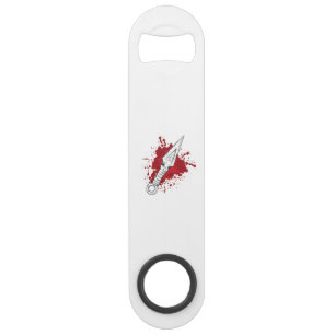 Ninja knife with sharp blade bar key