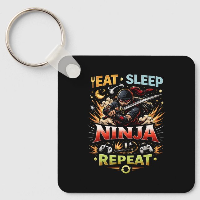 Ninja Life Loop Keychain (Front)