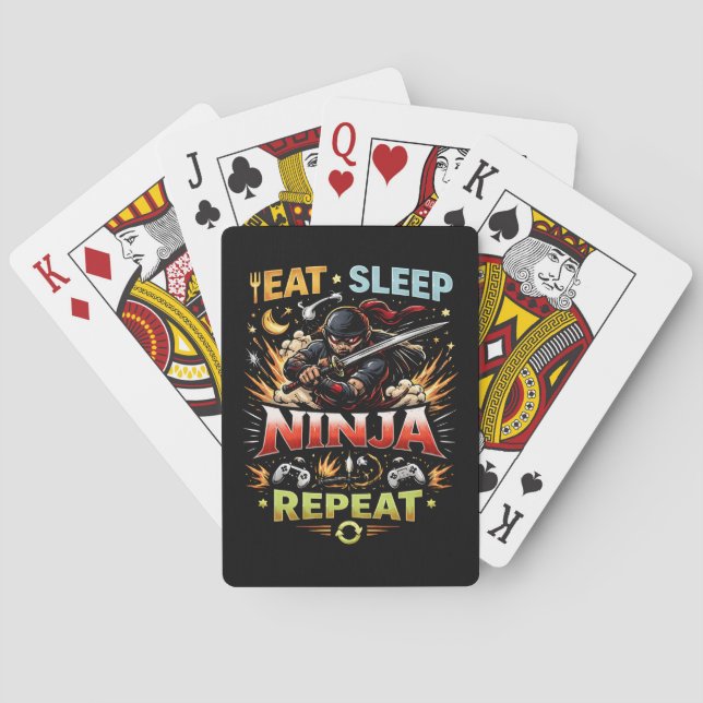 Ninja Life Loop Playing Cards (Back)