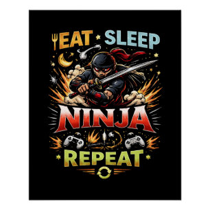 Ninja Life Loop Poster