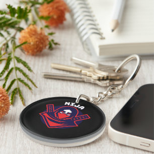 Ninja Logo – Bold Warrior Emblem Keychain