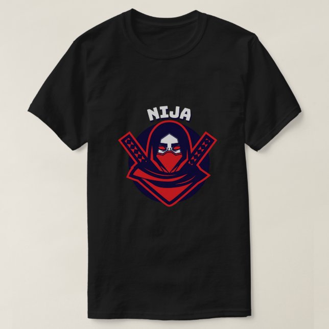 Ninja Logo – Bold Warrior Emblem T-Shirt (Design Front)