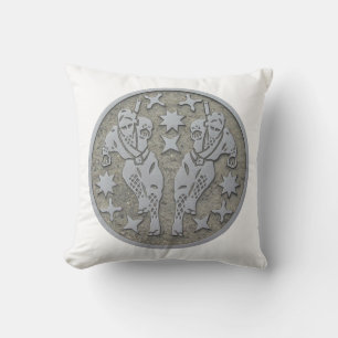 Ninja Manhole Throw Pillow