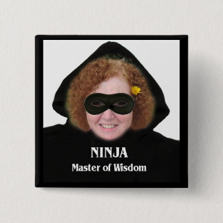 Ninja: Master of Wisdom 2 Inch Square Button