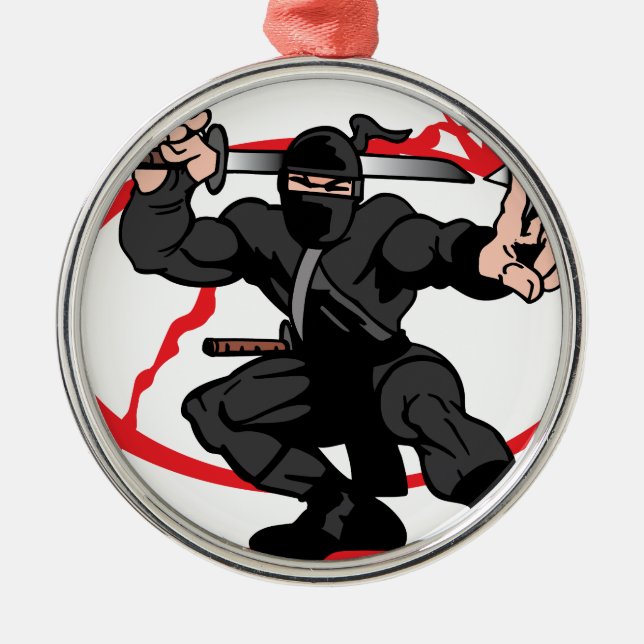Ninja Metal Ornament (Front)