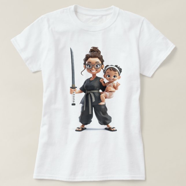 Ninja Mom T-Shirt (Design Front)