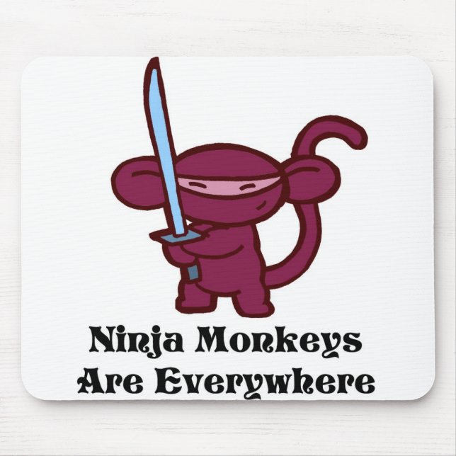 ninja-monkeysareeverywherer mouse pad (Front)