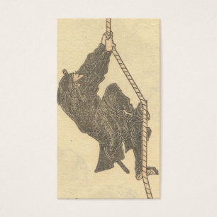 Ninja montant une corde circa des 1800s