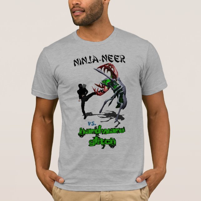 Ninja-neer vs. Hardware Glitch T-Shirt (Front)