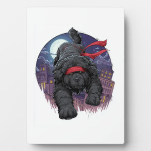Ninja Newfie � Stealthy Big Dog Plaque