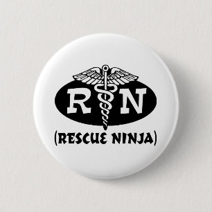 Ninja Nurse 2 Inch Round Button