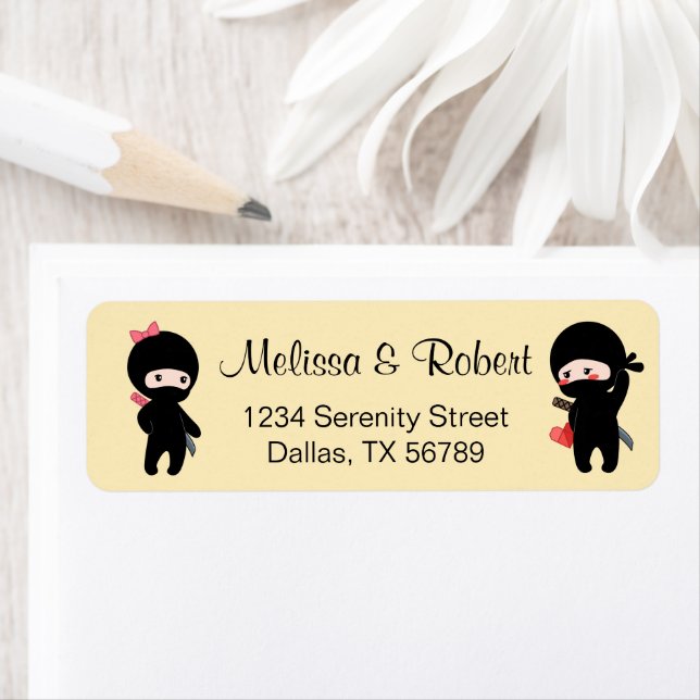 Ninja Pair, un garçon et une fille (En situation)