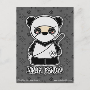Ninja Panda ! Carte postale