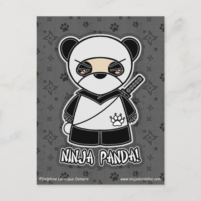 Ninja Panda! Postcard (Front)