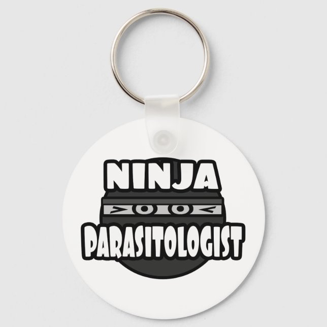 Ninja Parasitologist Keychain (Front)