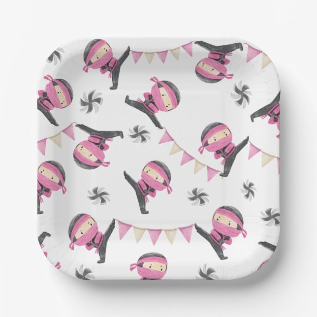 Ninja Party Paper Plates | Ninja Plates (Front)